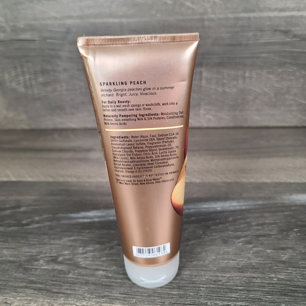 Bath and Body works Lot of 2 Used Pleasures Body Lotion Peach and Exotic Coconut - Picture 11 of 14